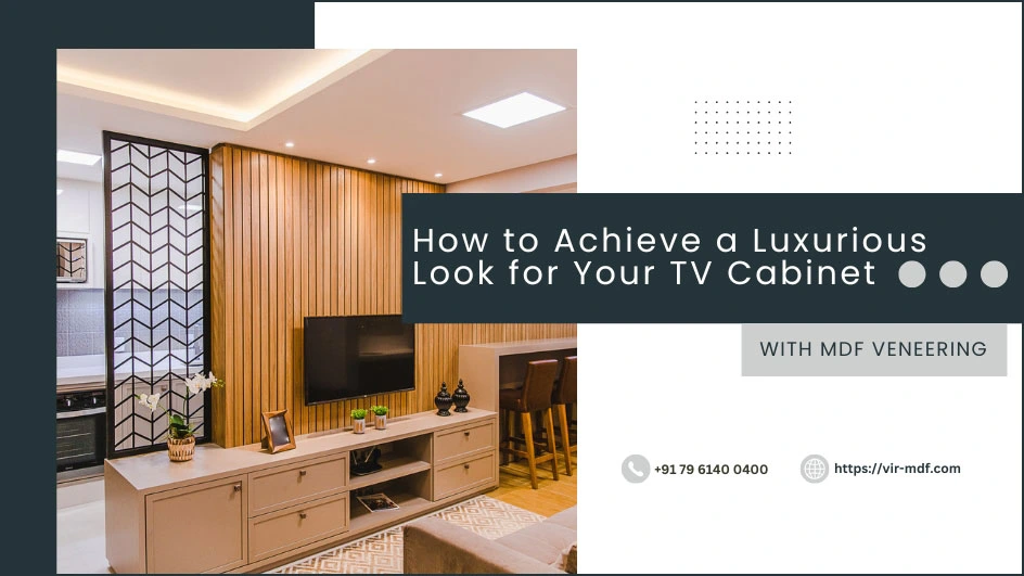 TV Cabinet with MDF Veneering